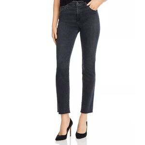 AG Mari High-Rise Straight Jeans in Pressure
